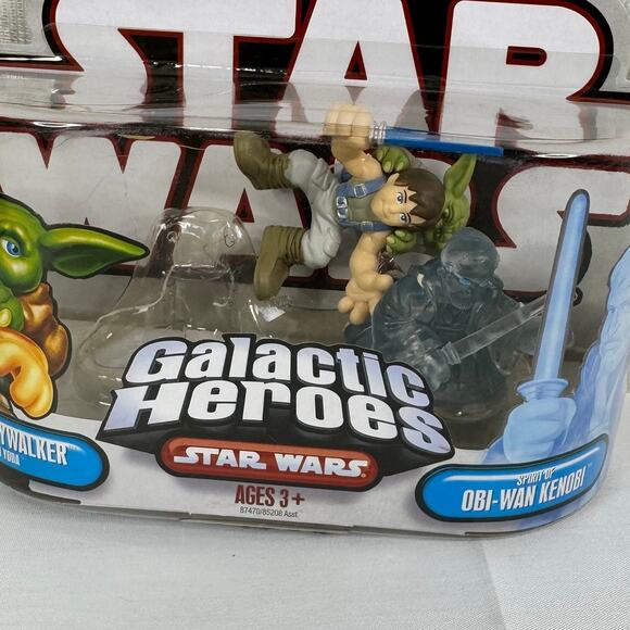 5 for $25| Star Wars Galactic Heroes Luke with Yoda Obi-Wan Kenobi Spirit - Picture 2 of 3